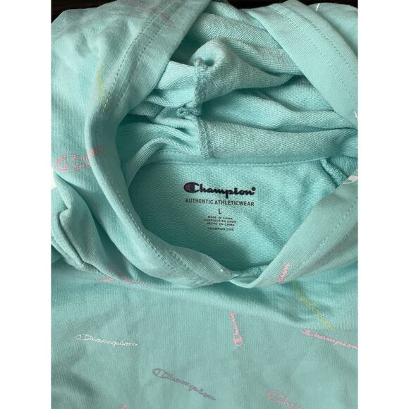 Champion Sweater Girls Pullover Hoodie With Pocket Size Large - Picture 4 of 7